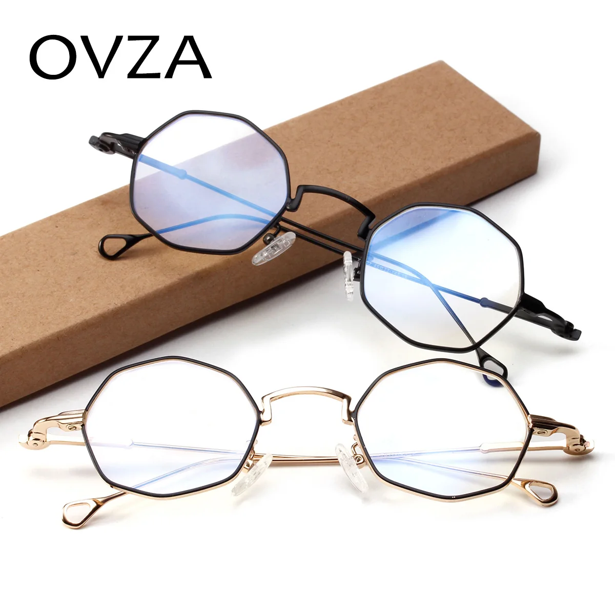 OVZA Steampunk Eyeglasses Frames Men Metal Small Optical Frame Women Fashion Reading Glasses S5015
OVZA Steampunk Eyeglasses Frames Men Metal Small Optical Frame Women Fashion Reading Glasses S5015