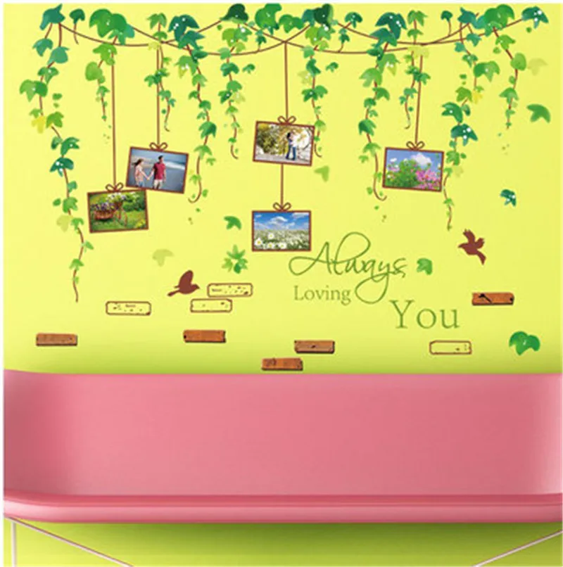 DIY Wall Stickers Green Leaf Vine Removable Wall Sticker Bedroom Living Room Porch Wallpaper Decoration
DIY Wall Stickers Green Leaf Vine Removable Wall Sticker Bedroom Living Room Porch Wallpaper Decoration