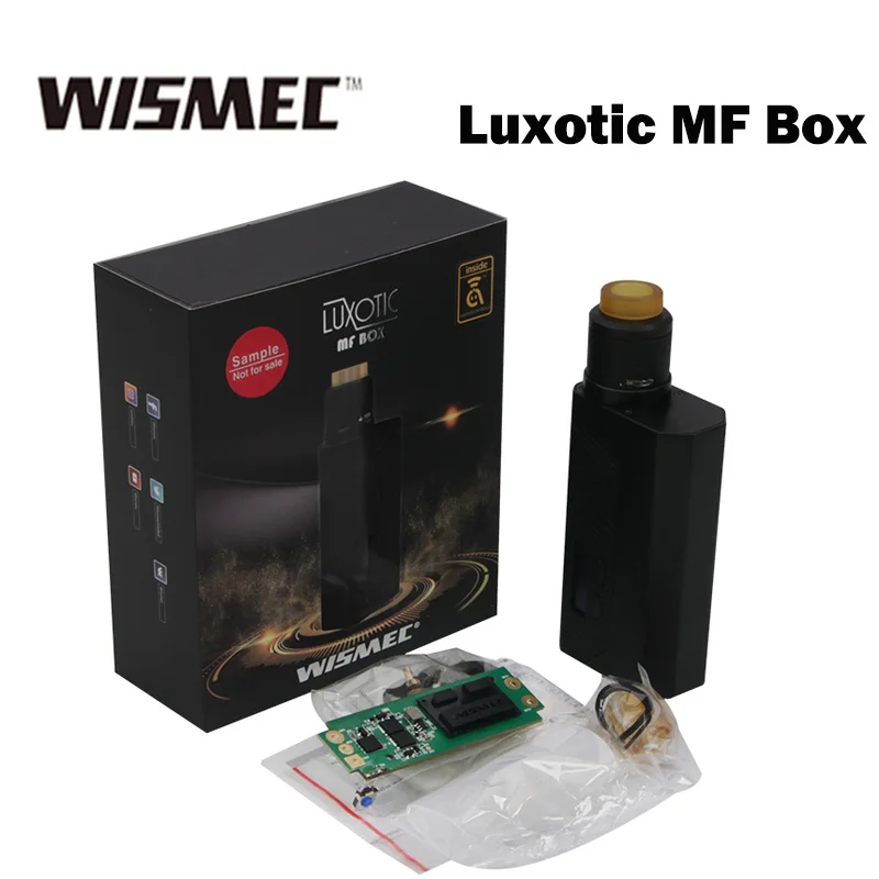 Wismec Luxotic MF Box Kit with Guillotine V2 RDA Tank & 7ml Squonk Bottle & 100W Luxotic MF Mod electronic cigarette vaporizer
Wismec Luxotic MF Box Kit with Guillotine V2 RDA Tank & 7ml Squonk Bottle & 100W Luxotic MF Mod electronic cigarette vaporizer