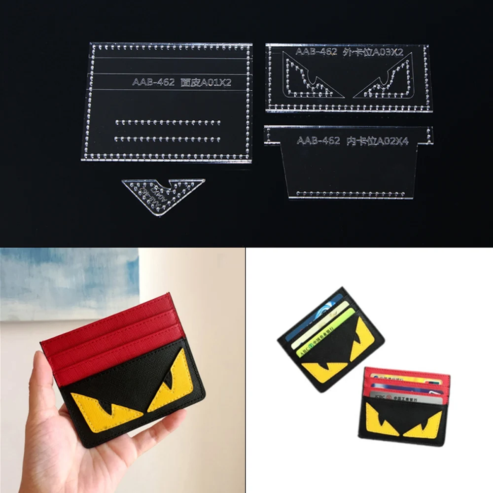 DIY handmade leather goods cartoon little monster coin purse card package template acrylic template leather tool
DIY handmade leather goods cartoon little monster coin purse card package template acrylic template leather tool