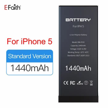 100PCS/Lot E-Faith High Performance Lithium Battery For Apple iPhone 5 5G Replacement Batteries 1440mAh Li-ion polymer Battery
100PCS/Lot E-Faith High Performance Lithium Battery For Apple iPhone 5 5G Replacement Batteries 1440mAh Li-ion polymer Battery