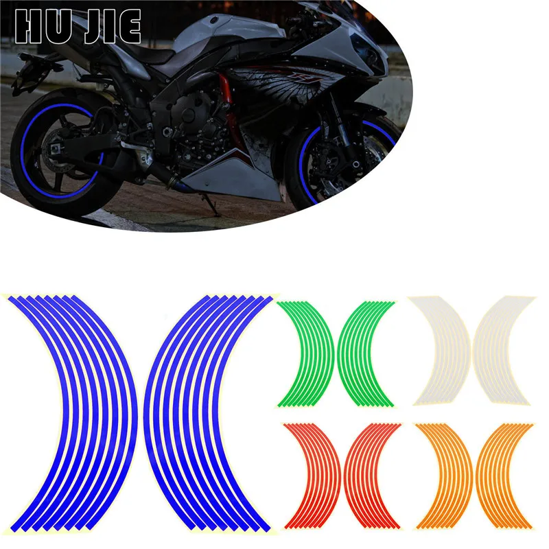 16 Pcs Strips Motorcycle Wheel Sticker Reflective Decals Rim Tape Bike Car Styling For HONDA YAMAHA KAWASAKI SUZUKI Harley BMW
16 Pcs Strips Motorcycle Wheel Sticker Reflective Decals Rim Tape Bike Car Styling For HONDA YAMAHA KAWASAKI SUZUKI Harley BMW