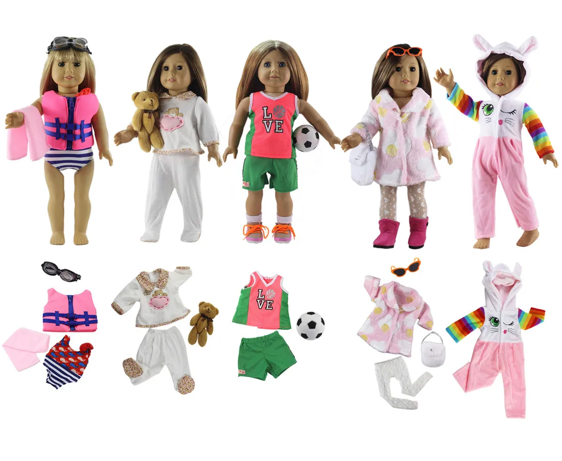 Lot 5 Set 18 inch Doll Clothes fit for 18 inch American Doll and Baby Doll Accessories
Lot 5 Set 18 inch Doll Clothes fit for 18 inch American Doll and Baby Doll Accessories