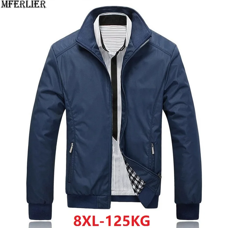 MFERLIER large size big plus Men Jackets 7XL 8XL classic business antumn simple Casual outwear loose solid blue coat black coat
MFERLIER large size big plus Men Jackets 7XL 8XL classic business antumn simple Casual outwear loose solid blue coat black coat