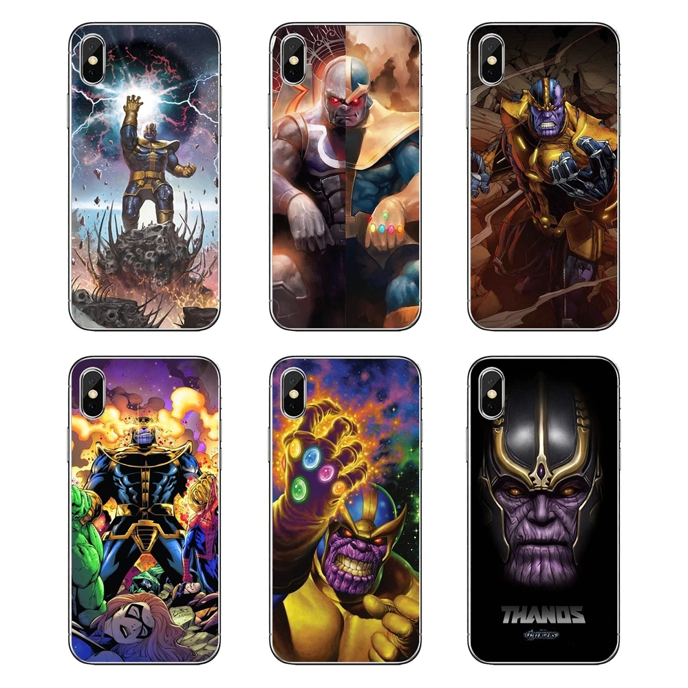 Avengers marvel concept art Toys Thanos For LG G7 Q6 Q7 Q8 Q9 V30 X Power 2 3 OnePlus 3T 5T 6T Soft Transparent Shell Covers |