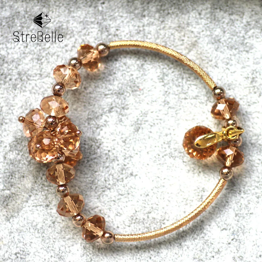 Фото Хит продаж оригинальный женский браслет с кристаллами StreBelle Подходит для