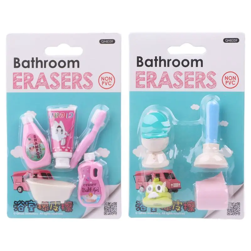 1 Set Kawaii Bathroom Erasers Tissue Closestool Bathtub Shampoo Rubber Pencil Eraser Stationery
1 Set Kawaii Bathroom Erasers Tissue Closestool Bathtub Shampoo Rubber Pencil Eraser Stationery