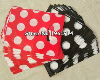 100pcs/lot Black And Red Dots Plastic Gift Bag Carrier Shopping Bags 15X20CM Plastic Gift Bags With Handles
100pcs/lot Black And Red Dots Plastic Gift Bag Carrier Shopping Bags 15X20CM Plastic Gift Bags With Handles