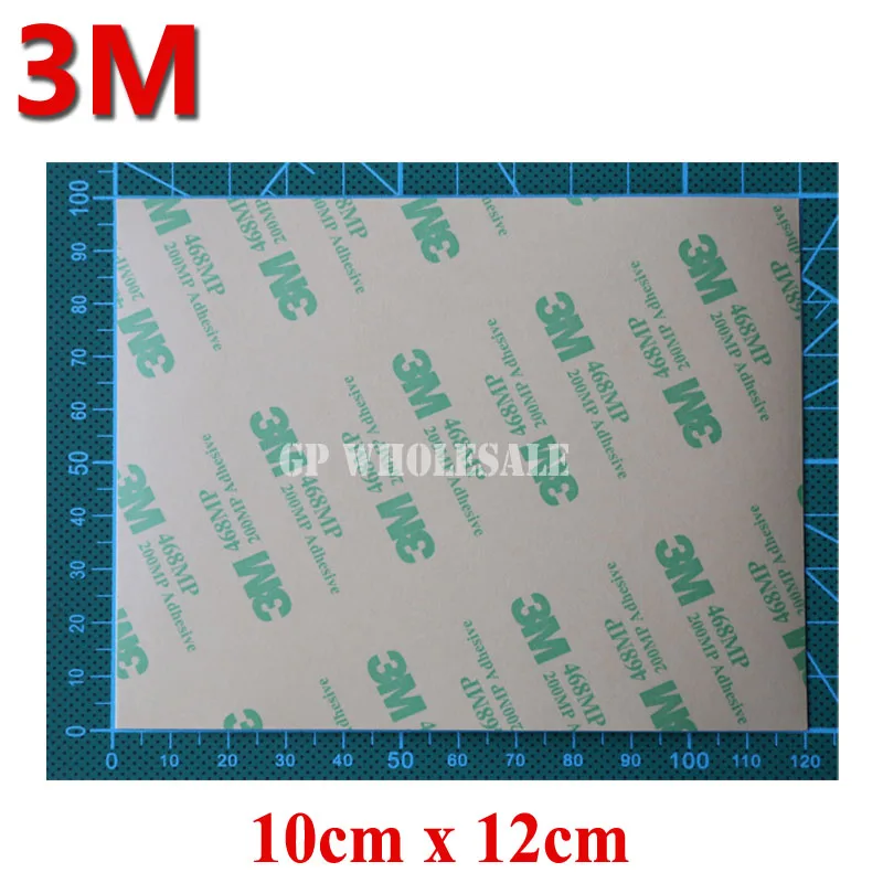 3M 468MP Double Sided Adhesive Pure Lamination Clear Tape for Foam, PVC, Thermal Pads, Hi-temp. Resist 100mmx120mm, 100mmx80mm
3M 468MP Double Sided Adhesive Pure Lamination Clear Tape for Foam, PVC, Thermal Pads, Hi-temp. Resist 100mmx120mm, 100mmx80mm