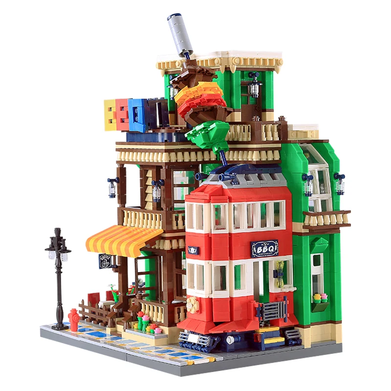 For Legoing City Series Castle Creators DIY Set Building Blocks BBQ Cafe House Architecture Bricks Education Toys For Childrens
For Legoing City Series Castle Creators DIY Set Building Blocks BBQ Cafe House Architecture Bricks Education Toys For Childrens