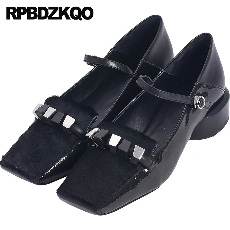 2018 Mary Jane Patent Leather Thick Ankle Strap Shoes Low Heels Handmade Black Ladies Genuine Famous Size 4 34 Square Toe Metal
2018 Mary Jane Patent Leather Thick Ankle Strap Shoes Low Heels Handmade Black Ladies Genuine Famous Size 4 34 Square Toe Metal