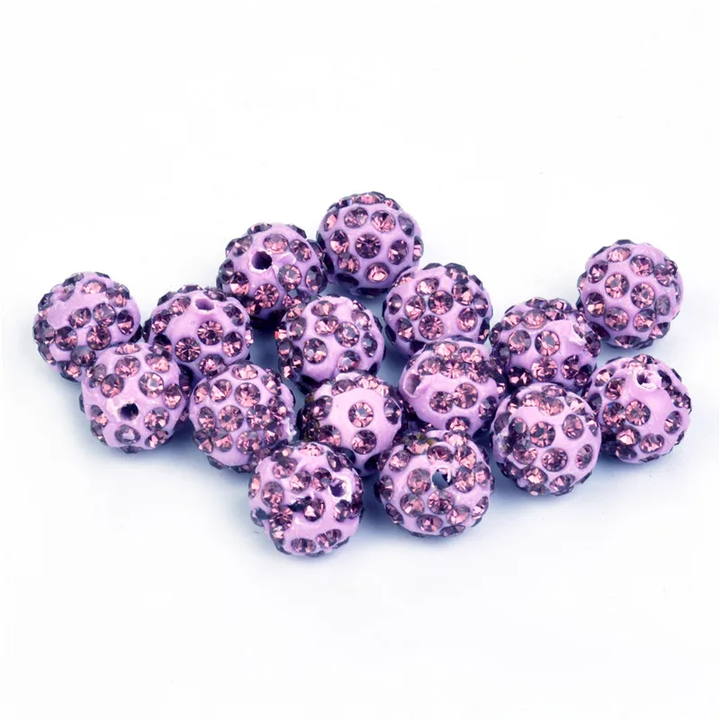 25pcs 10mm Light Purple Crystal Bead Clay Micro Pave 5Row Rhinestone Ball Beads For DIY Bracelet Jewelry
25pcs 10mm Light Purple Crystal Bead Clay Micro Pave 5Row Rhinestone Ball Beads For DIY Bracelet Jewelry