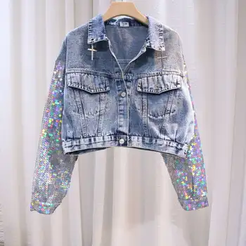 2020 Spring/Autumn Punk Style Casual Women Denim Jacket Coat Vintage Design Women Bomber Jacket Tops For Women Cropped Top Coat
2020 Spring/Autumn Punk Style Casual Women Denim Jacket Coat Vintage Design Women Bomber Jacket Tops For Women Cropped Top Coat