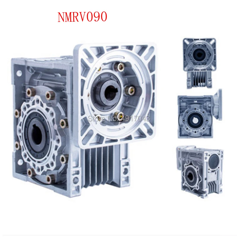NMRV090 Worm Reducer 7.5:1- 100 :1 Gear Ratio Worm Gearbox 19mm /24mm /28mm input shaft 90 Degree Speed Reducer RV090
NMRV090 Worm Reducer 7.5:1- 100 :1 Gear Ratio Worm Gearbox 19mm /24mm /28mm input shaft 90 Degree Speed Reducer RV090