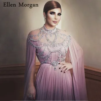Arabic Chiffon Long Evening Dresses Party Elegant for Women Celebrity Dubai Caftan Crystal Zipper High Neck Formal Gowns
Arabic Chiffon Long Evening Dresses Party Elegant for Women Celebrity Dubai Caftan Crystal Zipper High Neck Formal Gowns
