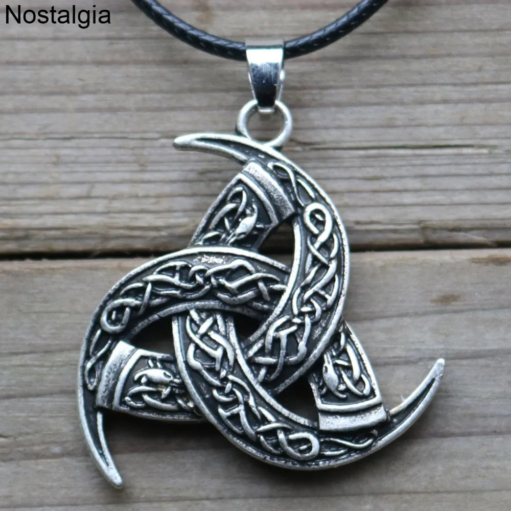 

Nostalgia Triple Odin's Horn King Of Asgard God Wolf Pendant Amulet Talisman Jewelery Norse Viking Necklace
