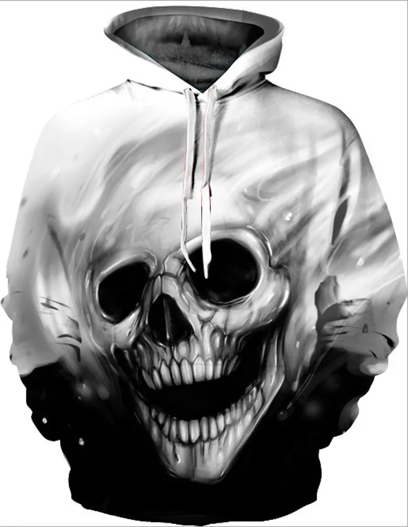 In the spring and autumn of 2018, Europe and the United States digitally printed 3D printed skulls and hooded long sleeve vests
In the spring and autumn of 2018, Europe and the United States digitally printed 3D printed skulls and hooded long sleeve vests