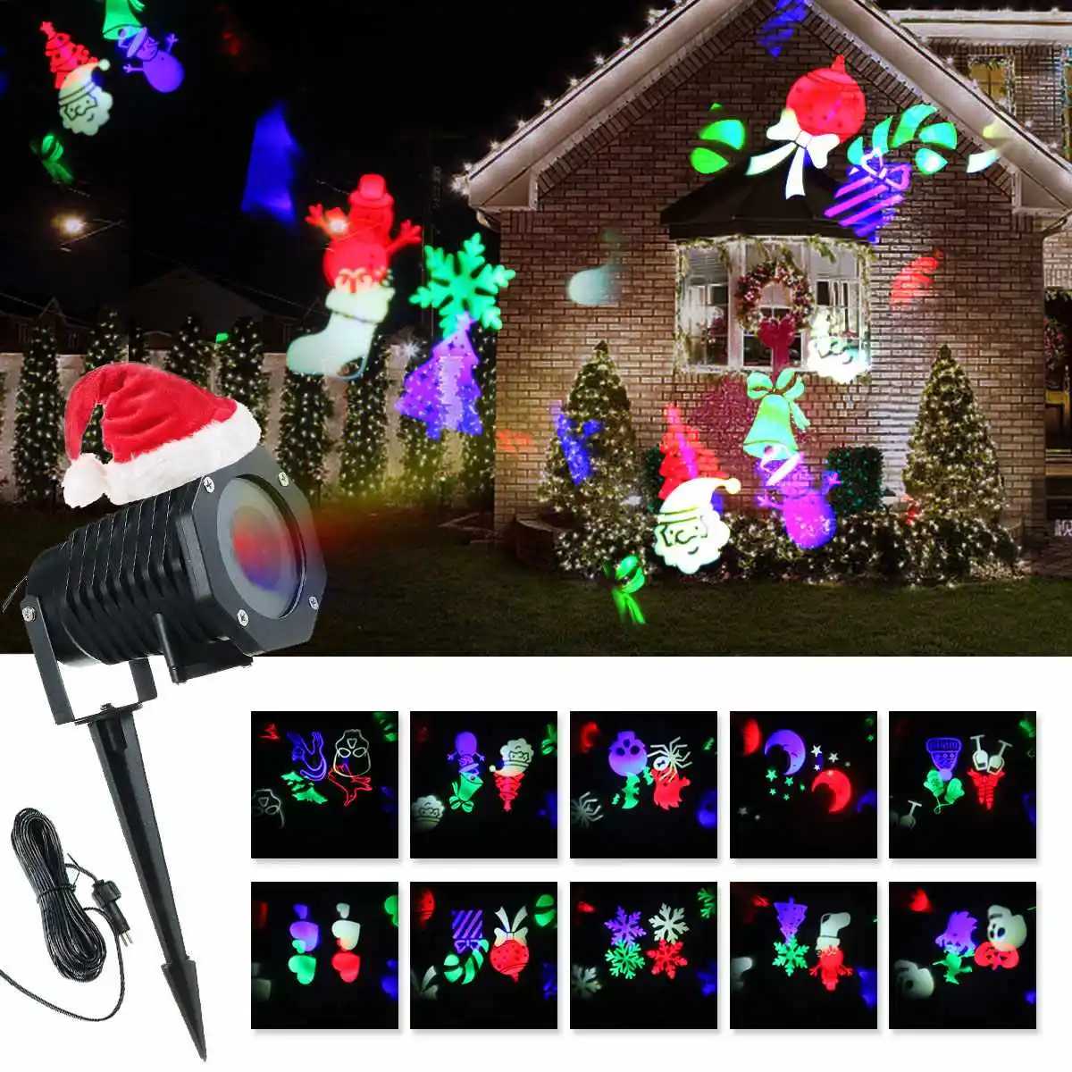 Smuxi Christmas Stars Laser Light Shower 10 Patterns Projector Effect Remote Moving Waterproof Outdoor Garden Decorative Lawn
Smuxi Christmas Stars Laser Light Shower 10 Patterns Projector Effect Remote Moving Waterproof Outdoor Garden Decorative Lawn