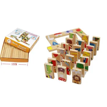 Children Standard Domino Blocks Early Childhood Wooden Toys Animal Solitaire Domino Blocks
Children Standard Domino Blocks Early Childhood Wooden Toys Animal Solitaire Domino Blocks