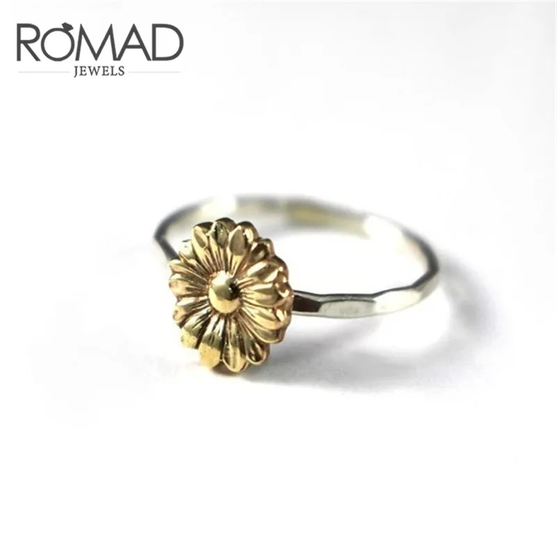 ROMAD Daisy Sunflower Women Rings Fashion Silver Gold Two-tone Gift Rings for Women Size Ring US size 6 to 10 bague femme R4
ROMAD Daisy Sunflower Women Rings Fashion Silver Gold Two-tone Gift Rings for Women Size Ring US size 6 to 10 bague femme R4