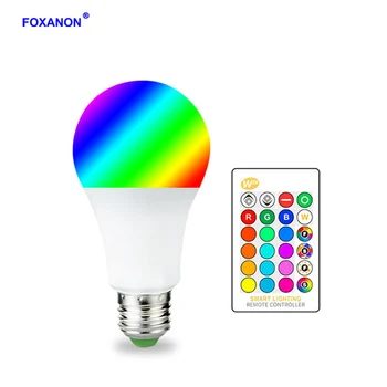 Foxanon Dimmable LED Night Lights E27 15W AC85-265V RGB LED Lamp Bubble Ball Spotlight White Warm White+24Key Remote Controller
Foxanon Dimmable LED Night Lights E27 15W AC85-265V RGB LED Lamp Bubble Ball Spotlight White Warm White+24Key Remote Controller