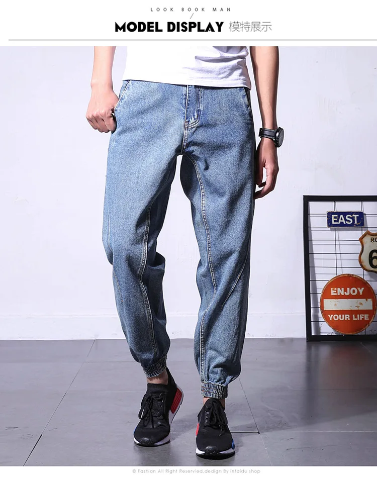 mens denim jogger jeans