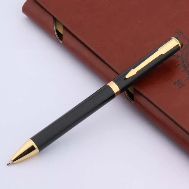 

High quality student 801 Black Metal Golden Arrow Writing Ballpoint Pen Business Office school supplies Writing