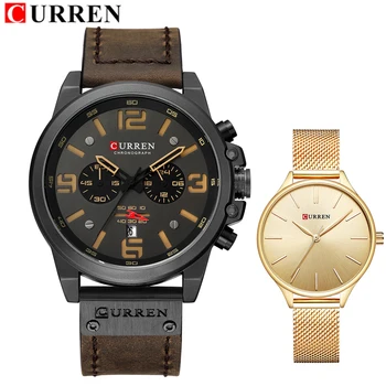 CURREN Lovers Women Watch Set Ladies Sports Men Watch Top Brand Luxury Couple Army Military Quartz Men Wrist Watch Set
CURREN Lovers Women Watch Set Ladies Sports Men Watch Top Brand Luxury Couple Army Military Quartz Men Wrist Watch Set