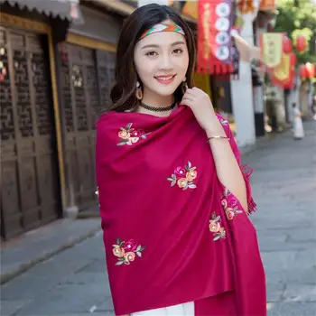 New Embroider Flower Pashmina Cashmere Scarf For Women Female Winter Warm Scarf Shawl Fashion Shawl Scarves Cape Mujeres Bufanda
New Embroider Flower Pashmina Cashmere Scarf For Women Female Winter Warm Scarf Shawl Fashion Shawl Scarves Cape Mujeres Bufanda