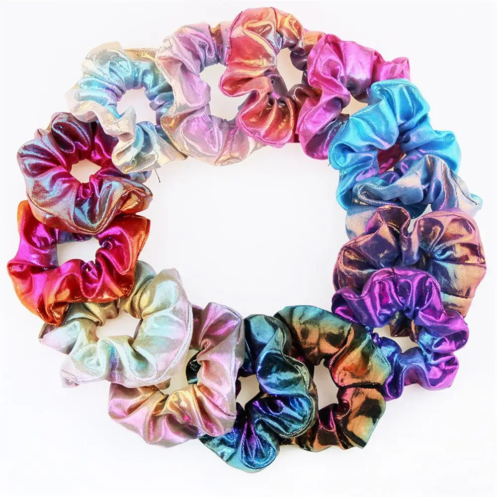 2019 New Shiny Fabric Gradient Color Hair Rope Laser Fabric Scrunchies Girls Punk Style Rubber Bands Ponytail Holder Headwear
2019 New Shiny Fabric Gradient Color Hair Rope Laser Fabric Scrunchies Girls Punk Style Rubber Bands Ponytail Holder Headwear