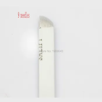 100pcs/lot 9Needles Arc Permanent Makeup Eyebrow Blade For 3D Permanent Makeup Handmade Manual Tattoo Pen Cosmetic Eyebrows
100pcs/lot 9Needles Arc Permanent Makeup Eyebrow Blade For 3D Permanent Makeup Handmade Manual Tattoo Pen Cosmetic Eyebrows