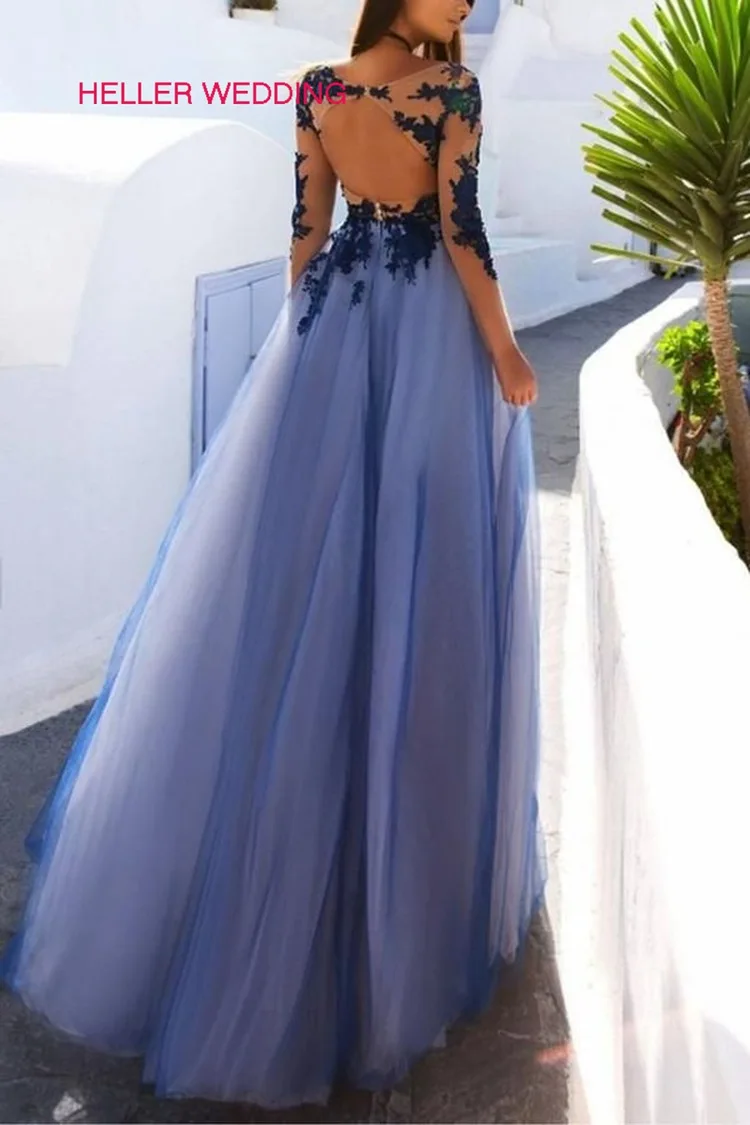 Long Graduation Dresses Appliqued Scoop Neck Floor Length A Line See Through Sheer Long Sleeve Prom Dresses Vestido Longo Baile
Long Graduation Dresses Appliqued Scoop Neck Floor Length A Line See Through Sheer Long Sleeve Prom Dresses Vestido Longo Baile
