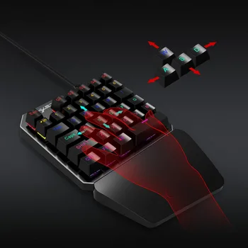 2018 new 35 key Eat chicken keyboard with one hand Metal panel game keyboard for game PC
2018 new 35 key Eat chicken keyboard with one hand Metal panel game keyboard for game PC