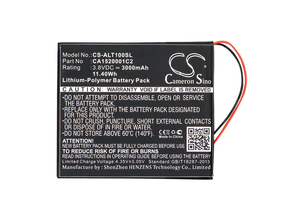 Аккумулятор Cameron Sino 3000 мАч CA1520001C2 SL377885 для Alcatel OneTouch T10 OT T10|Батареи планшетов и