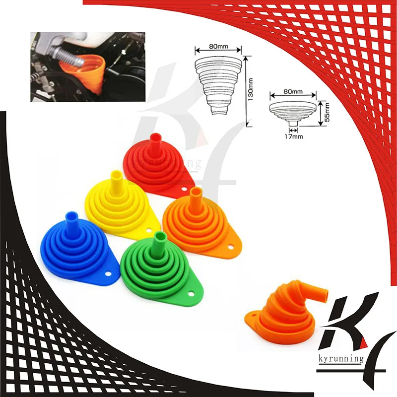 Motorcycle Collapsible Silicone Oil Funnel Oil Fuel Funnel Foldable Hopper Space Saving 5 Colors
Motorcycle Collapsible Silicone Oil Funnel Oil Fuel Funnel Foldable Hopper Space Saving 5 Colors