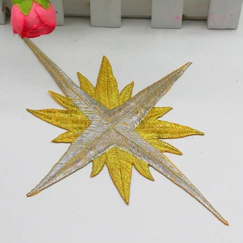 Gold Embroidered Patches 5 Pcs Appliqued Lace Cosplay Costume Patch Gold And Silver Flower Iron on Venise Trims 12.5*18cm
Gold Embroidered Patches 5 Pcs Appliqued Lace Cosplay Costume Patch Gold And Silver Flower Iron on Venise Trims 12.5*18cm