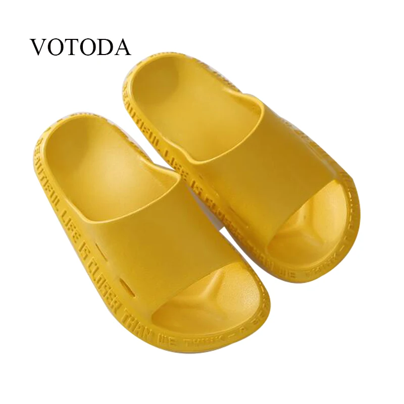 VOTODA Women Good Elasticity Flat Slippers EVA Solid Color Thick Bottom Non-slip Slides Couple Ultra Quiet House Bedroom Sandals
VOTODA Women Good Elasticity Flat Slippers EVA Solid Color Thick Bottom Non-slip Slides Couple Ultra Quiet House Bedroom Sandals