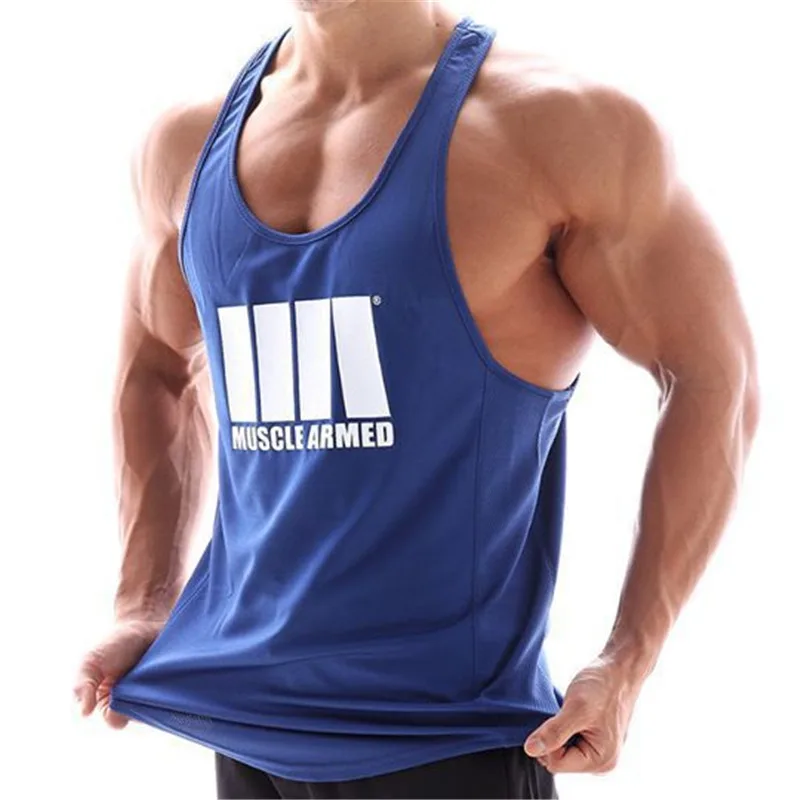 New Gym Sport T Shirt Running Vest Men Sleeveless Bodybuilding Stringer Undershirt Gym Fitness Tank Top Summer Running Shirt
New Gym Sport T Shirt Running Vest Men Sleeveless Bodybuilding Stringer Undershirt Gym Fitness Tank Top Summer Running Shirt