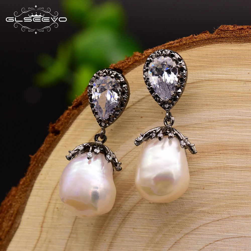 XlentAg 925 Silver Ear Pin Natural Fresh Water Baroque Pearl Drop Earrings For Women Wedding Dangle Earrings Fine Jewelry GE0334
XlentAg 925 Silver Ear Pin Natural Fresh Water Baroque Pearl Drop Earrings For Women Wedding Dangle Earrings Fine Jewelry GE0334