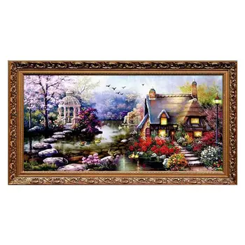 Golden Panno,Needlework,Embroidery,DIY Landscape Painting,Cross stitch,kits,11ct house garden Cross-stitch,Sets For Embroidery
Golden Panno,Needlework,Embroidery,DIY Landscape Painting,Cross stitch,kits,11ct house garden Cross-stitch,Sets For Embroidery