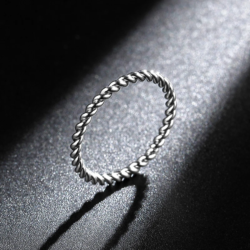1.5mm Thin Silver Color Twist Rope Stacking Wedding Rings Stainless Steel Ring foe Men and Women
1.5mm Thin Silver Color Twist Rope Stacking Wedding Rings Stainless Steel Ring foe Men and Women