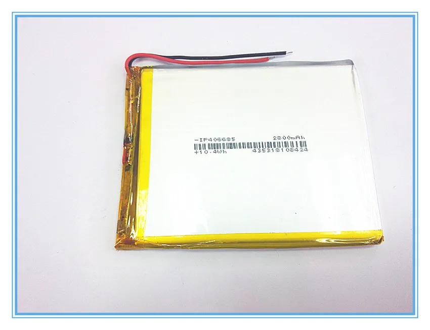 Free shipping A new article 3.7 V lithium polymer battery 2800 mah 406685 ma tablet battery
Free shipping A new article 3.7 V lithium polymer battery 2800 mah 406685 ma tablet battery