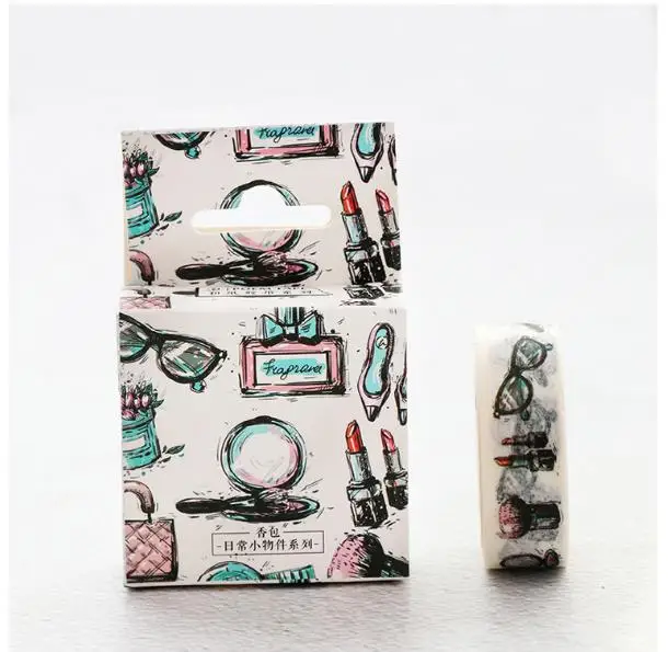 1PCS Cosmetics 15MM*7M Washi Tape Decoration Roll Decorative Sticky Paper Masking Tape Self Adhesive Tapes Scrapbook
1PCS Cosmetics 15MM*7M Washi Tape Decoration Roll Decorative Sticky Paper Masking Tape Self Adhesive Tapes Scrapbook