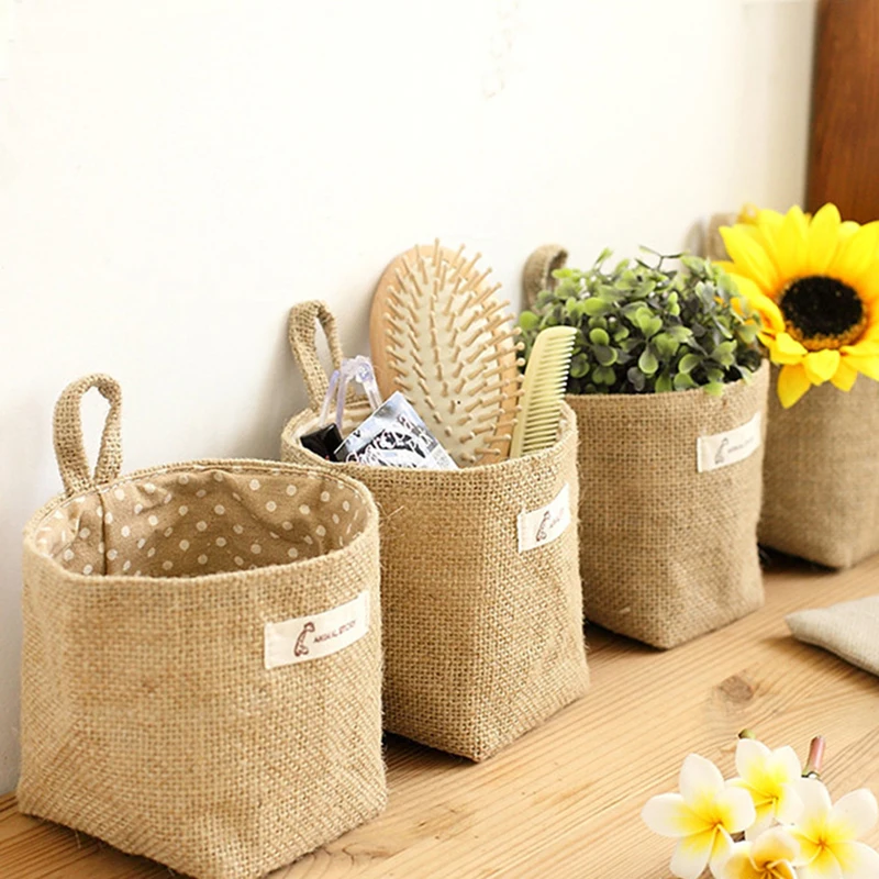 14*12.5CM Living Room Home Storage Sack Cloth Bags Hanging Grocery Cloth Flowerpot Housing Storage Baskets
14*12.5CM Living Room Home Storage Sack Cloth Bags Hanging Grocery Cloth Flowerpot Housing Storage Baskets