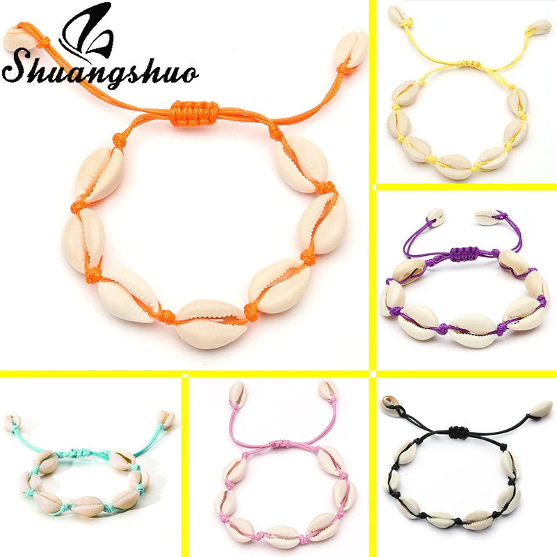 Shuangshuo Colorful Rope Shell Bracelets for Women Seashell Jewelry Shell Charm Bracelet coquillage pulseras bracelet homme 2019
Shuangshuo Colorful Rope Shell Bracelets for Women Seashell Jewelry Shell Charm Bracelet coquillage pulseras bracelet homme 2019