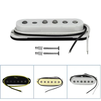 NEW 1PCS Vintage Alnico 5 V Guitar Single Coil Pickup Neck/Middle/Bridge Staggered Pole Piece Fiber Plate Bobbin for ST
NEW 1PCS Vintage Alnico 5 V Guitar Single Coil Pickup Neck/Middle/Bridge Staggered Pole Piece Fiber Plate Bobbin for ST