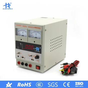 HAIRUI 1503TA+ DC Power Supply 110V/220V LED Digital Display 15V 3A Regulated Variable Switching Power Supply for Laptop Phone
HAIRUI 1503TA+ DC Power Supply 110V/220V LED Digital Display 15V 3A Regulated Variable Switching Power Supply for Laptop Phone