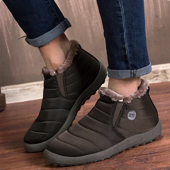 Men Boots Winter Shoes Solid Color Ankle Boots Snow Boots Cotton Inside Antiskid Bottom Work Shoes Keep Warm
Men Boots Winter Shoes Solid Color Ankle Boots Snow Boots Cotton Inside Antiskid Bottom Work Shoes Keep Warm