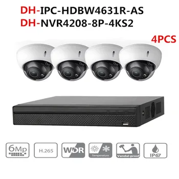 Dahua CCTV Camera Security System Kit 4Pcs 6MP IP Camera IPC-HDBW4631R-AS & 8POE 4K NVR NVR4208-8P-4KS2 video surveillance
Dahua CCTV Camera Security System Kit 4Pcs 6MP IP Camera IPC-HDBW4631R-AS & 8POE 4K NVR NVR4208-8P-4KS2 video surveillance