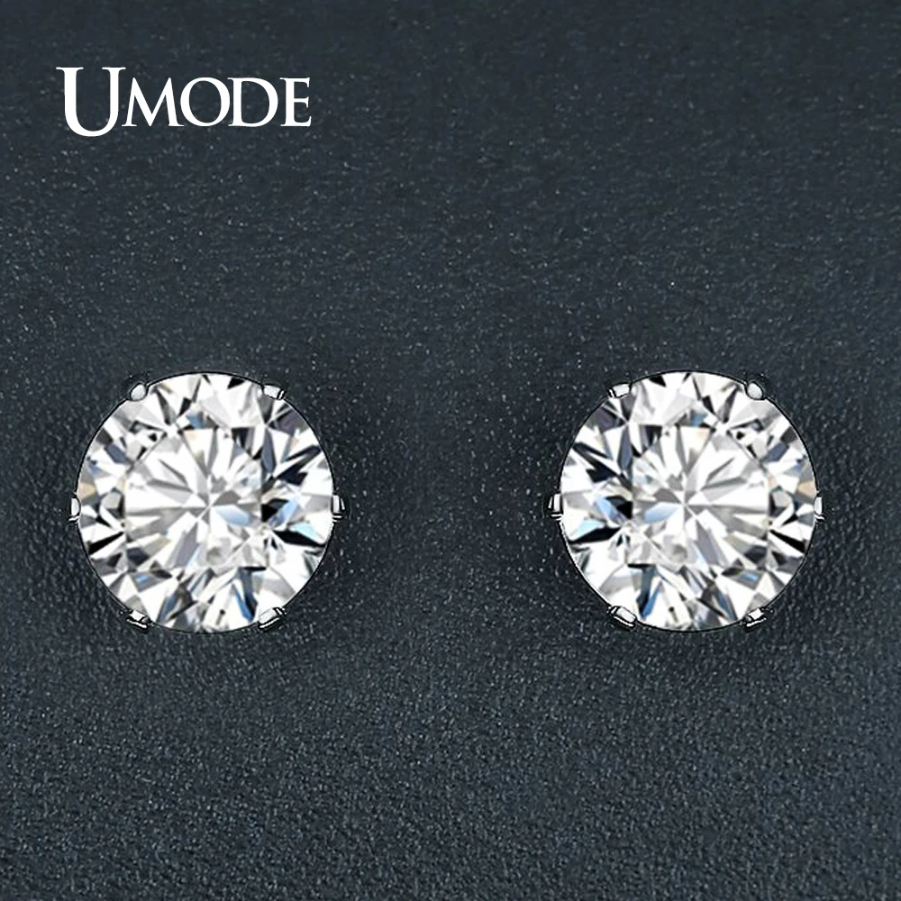 UMODE Simple Design Fashion Round CZ Crystal Stud Earrings for Women Party Wedding Jewelry Gift Six Prong 5mm 6mm Zircon AUE0340
UMODE Simple Design Fashion Round CZ Crystal Stud Earrings for Women Party Wedding Jewelry Gift Six Prong 5mm 6mm Zircon AUE0340
